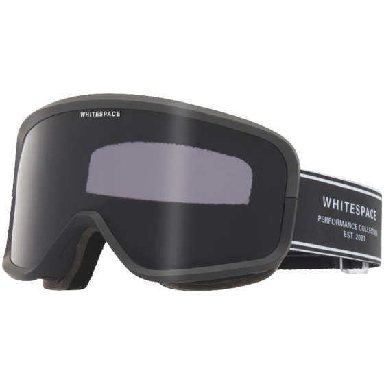 Whitespace Dual Tone Ski Goggles (Black/Smoke Lens)