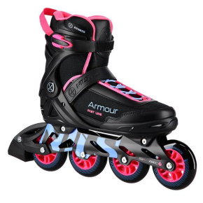 Roller skates NILS Extreme NA22151 Armour black-pink