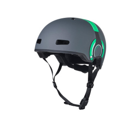 Helmet Micro LED Headphone green M (54-58 cm)