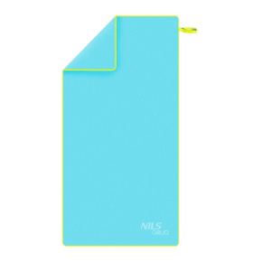 Microfiber towel NILS aqua NAR11 light blue/green