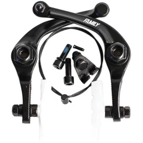 Family Forged Alloy BMX U-brake (Black/Clear Pads) Family Forged Alloy BMX U-brake (Black/Clear Pads)