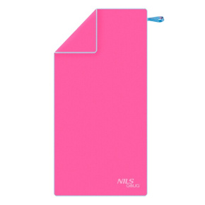 Microfiber towel NILS aqua NAR11 pink/blue