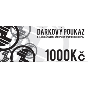 Gift voucher worth CZK 1000