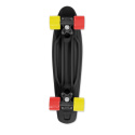 Skateboard FIZZ BOARD Black, Red-Yellow PU, black