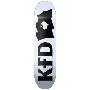 KFD Logo Flagship Skate Board (8.25"|White)
