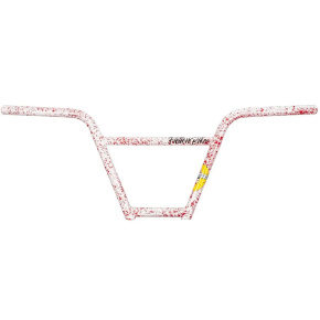 Fiction Monkey 4-Piece BMX Handlebars (9.5"|Psycho White/Red Splatter)