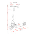Street Surfing Scooter URBAN XPS Black Silver