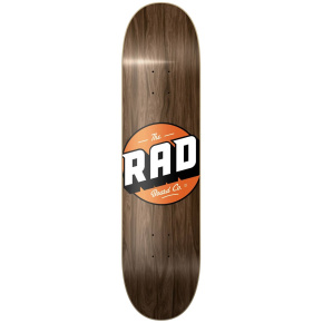 RAD Solid Logo Skate Board (8.125"|Vintage Maple)