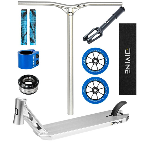 Freestyle Scooter Custom Divine Park ALU Silver/Blue