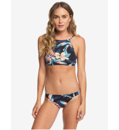 Roxy Printed Beach Classics Swimwear - Crop Top 373 kvj6 anthracite tropicoco 2020 women's vell.S