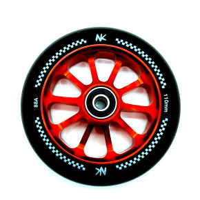 RACING WHEEL 110MM BLACK-RED