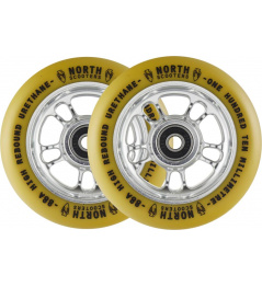 Wheels North Wagon 110mm Silver / Gum 2pcs