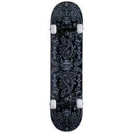 Skateboard Speed Demons Bandana 7.75 "Black / Gray