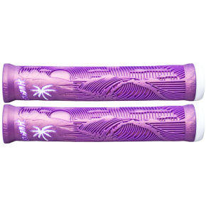 ODI Hucker Flangeless Grips (160mm|Iridescent Purple/White)