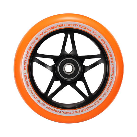 Wheel Blunt S3 110mm Black-orange