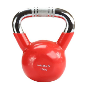 Kettlebell with chrome grip HMS KTC 10 kg red