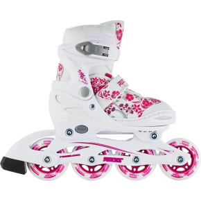 Roces Compy 8.0 Girls' Inline Skates (White/Violet|38-41)