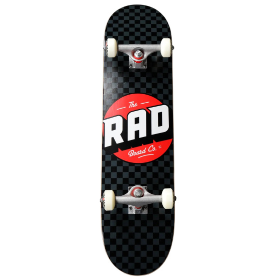 RAD Checkers Progressive Skateboard Set (8"|Black/Grey)