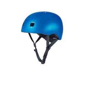 Micro LED Metalic Blue Helmet