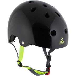 Triple Eight Dual Certified Skate Helmet (XS-S|Black Zest)
