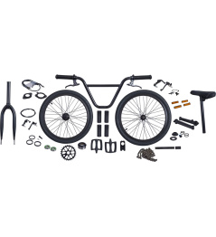 Colony Build Your Own Flatland BMX Bike Kit (Black)