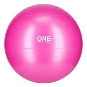 Gymnastics ball ONE Fitness Gym Ball 10 pink, 55 cm