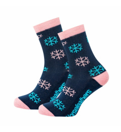 Socks Horsefeathers Snowflakes indigo 2020/21 vell.7-8