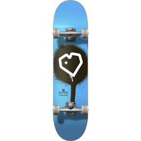 Blueprint Spray Heart V2 Skateboard Set (7"|Blue/Black/White)