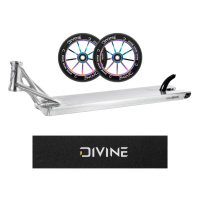 Set Ethic Lindworm V4 Deck 600 mm RAW + 2 Divine 110 mm Spoked Neochrome Wheels + Divine Logo Griptape