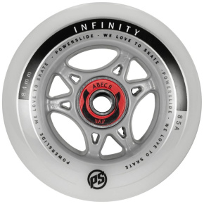Powerslide Infinity RTR wheels with Abec 9 bearings (4pcs), 84, 85A