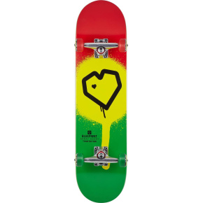 Blueprint Spray Heart V2 Skateboard Complete (8"|Rasta)