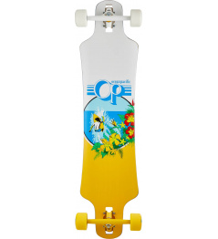 Ocean Pacific Double Drop Complete Longboard (38 "| White)