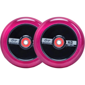 Grit H2O Scooter Wheels 2-Set (110mm|Trans Pink/Black)
