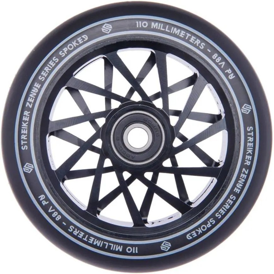 Striker Zenue Series black Scooter Wheel (110mm | Black)