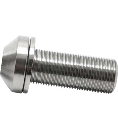 TLC 14x1mm Rear Titanium BMX Hub Bolt (14mm|Natural)