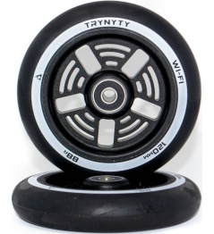 Trynyty Wi-Fi Kolečka Na Koloběžku 2-Balení (120mm|Černá)