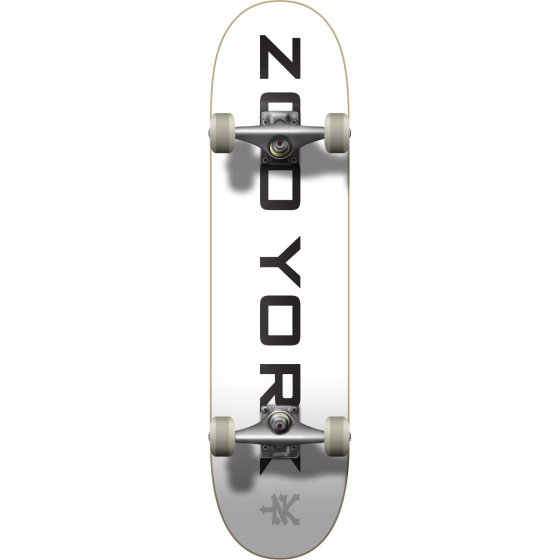 Skateboard Zoo York Logo Block 7.75 "White