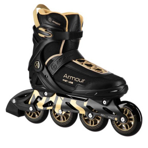 Roller skates NILS Extreme NA22151 Armour black-gold