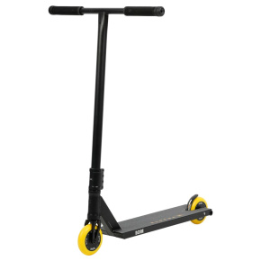 UrbanArtt Bone Complete Scooter - Black/Yellow 6" x 23"