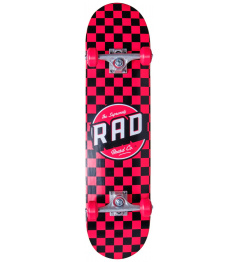 RAD Checkers Skateboard Set (7.75"|Red)