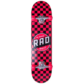 RAD Checkers Skateboard Set (7.75"|Red)