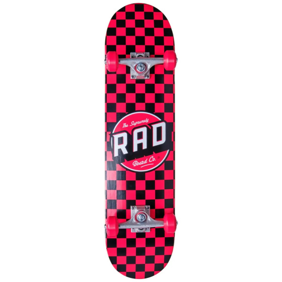 RAD Checkers Skateboard Set (7.75"|Red)