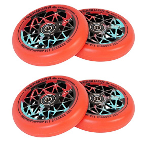 Packaging 1+1 Oath Bermuda Wheels 110mm Black/Teal/Red 4pcs