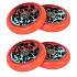Packaging 1+1 Oath Bermuda Wheels 110mm Black/Teal/Red 4pcs
