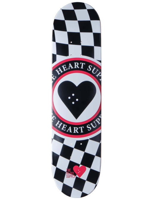 Heart Supply Insignia Check Skate Board (8"|Black)