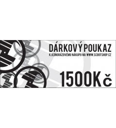 Gift voucher worth CZK 1,500