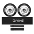 Set of 2 Divine 110 mm Turbo silver wheels + Divine griptape + Divine grips