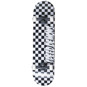 Speed Demons Checkers Skateboard Set (7"|Black/White)