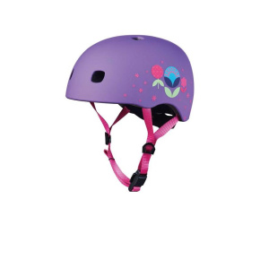 Helmet Micro LED Floral Purple S (48-53 cm)