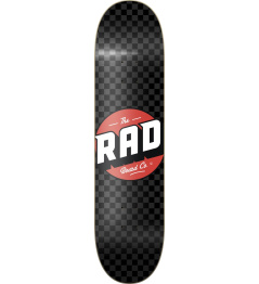 RAD Checker Skate Board (8.25"|Black/Grey)